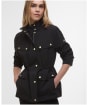 Women's Barbour International Brea Showerproof Jacket - Black / Light Blue