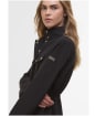 Women's Barbour International Brea Showerproof Jacket - Black / Light Blue