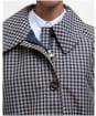 Women's Barbour Nadine Checked Showerproof Car Coat - Navy / Light Sand