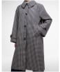 Women's Barbour Nadine Checked Showerproof Car Coat - Navy / Light Sand