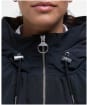 Women's Barbour Orson Showerproof Jacket - Black / Safari Dress Tartan