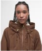 Women's Barbour Orson Showerproof Jacket - Walnut / Safari Dress Tartan