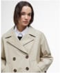 Women's Barbour Maisy Showerproof Jacket - Light Sand / Safari Tartan