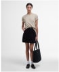 Women's Barbour Sandgate Dropped Armhole, Short Sleeve Cotton T-Shirt - Light Sand