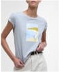 Women's Barbour Merseyside T-Shirt - Light Grey Marl