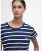 Women's Barbour Otterburn Stripe T-Shirt - Navy / White
