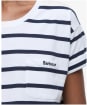 Women's Barbour Otterburn Stripe T-Shirt - White / Navy