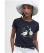 Women's Barbour Penfor T-Shirt - Navy