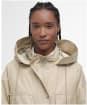 Women's Barbour Khai Waterproof Jacket - Light Sand / Rosemary