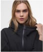 Women's Barbour International Longline Kyra Waterproof Jacket - Black