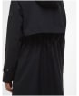 Women's Barbour International Longline Kyra Waterproof Jacket - Black