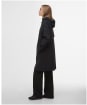 Women's Barbour International Longline Kyra Waterproof Jacket - Black