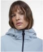 Women's Barbour International Longline Kyra Waterproof Jacket - Light Steel Blue