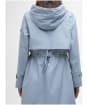 Women's Barbour International Longline Kyra Waterproof Jacket - Light Steel Blue