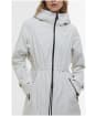 Women's Barbour International Longline Kyra Waterproof Jacket - Silver Birch