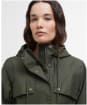Women's Barbour Dallas Waterproof Jacket - Olive / Ancient Tartan