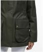 Women's Barbour Dallas Waterproof Jacket - Olive / Ancient Tartan