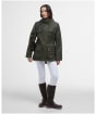 Women's Barbour Dallas Waterproof Jacket - Olive / Ancient Tartan