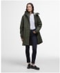 Women's Barbour Chesney Waterproof Jacket - Olive / Ancient Tartan