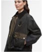 Women's Barbour Alma Waxed Jacket - Sand / Archive Olive