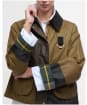 Women's Barbour Alma Waxed Jacket - Sand / Archive Olive / Beech