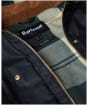 Women's Barbour Erma Waxed Jacket - Black / Ancient Tartan