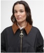 Women's Barbour Raelynn Waxed Jacket - Black / Ancient Tartan
