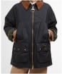 Women's Barbour Raelynn Waxed Jacket - Black / Ancient Tartan