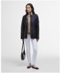 Women's Barbour Arlo Utility Waxed Jacket - Royal Navy / Ancient Tartan