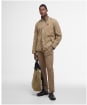 Men's Barbour Tracker Casual Cotton Jacket - Washed Stone