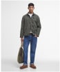 Men's Barbour Tracker Casual Cotton Jacket - Olive