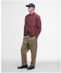 Men's Barbour Tracker Casual Cotton Jacket - Burnt Heather