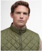 Men's Barbour Chesterwood Quilted Gilet - Dark Moss / Classic Tartan