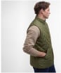 Men's Barbour Chesterwood Quilted Gilet - Dark Moss / Classic Tartan