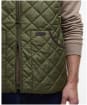 Men's Barbour Chesterwood Quilted Gilet - Dark Moss / Classic Tartan