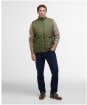 Men's Barbour Chesterwood Quilted Gilet - Dark Moss / Classic Tartan