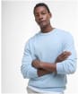 Men's Barbour Pima Cotton Crew Neck Sweater - Ocean Sky
