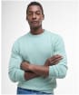 Men's Barbour Pima Cotton Crew Neck Sweater - Pale Apple