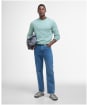 Men's Barbour Pima Cotton Crew Neck Sweater - Pale Apple