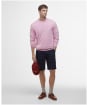 Men's Barbour Pima Cotton Crew Neck Sweater - True Pink