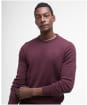 Men's Barbour Pima Cotton Crew Neck Sweater - Burnt Heather