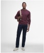 Men's Barbour Pima Cotton Crew Neck Sweater - Burnt Heather