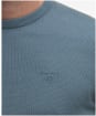 Men's Barbour Pima Cotton Crew Neck Sweater - Vintage Teal