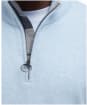 Men’s Barbour Cotton Half Zip Sweater - Ocean Sky