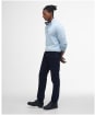 Men’s Barbour Cotton Half Zip Sweater - Ocean Sky