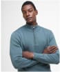 Men’s Barbour Cotton Half Zip Sweater - Vintage Teal