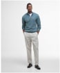 Men’s Barbour Cotton Half Zip Sweater - Vintage Teal