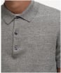 Men's Barbour Buston Short Sleeve Knitted Polo Shirt - Uniform Green