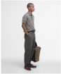 Men's Barbour Buston Short Sleeve Knitted Polo Shirt - Uniform Green