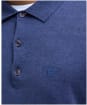 Men's Barbour Buston Short Sleeve Knitted Polo Shirt - Navy
